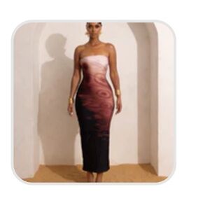 Elegant Ombre Maxi Dress
